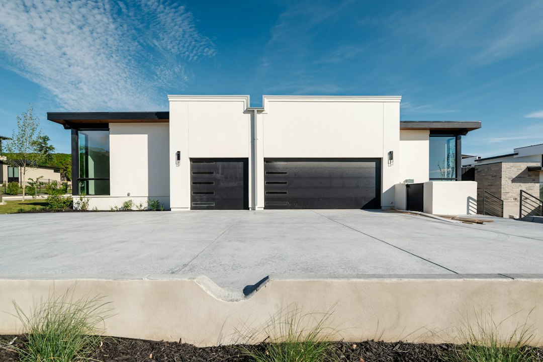 Illustrative residential driveway layout